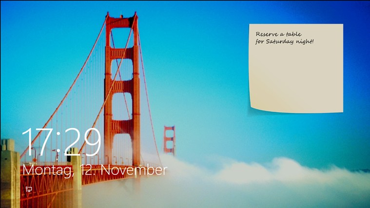 Màn hình lock screen Windows 10